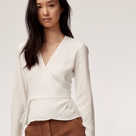 Aritzia Tops - Wilfred free Shannon wrap blouse